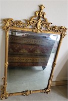 Stunning French Style Gold Mirror 49"Hx31"W x1"D