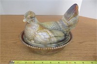 Chocolate Slag Glass Imperial? Hen on a Nest