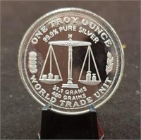 1986 One Troy Ounce Silver Round