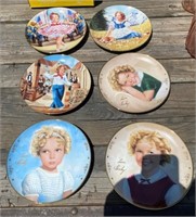 (6) 8" Shirley Temple Collector Plates