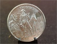 1 Troy Ounce Silver Prospector Round