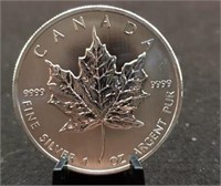 2013 1 Troy Oz. Silver Canada Maple Leaf