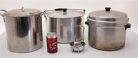 Lot de casseroles / chaudrons / bain-marie