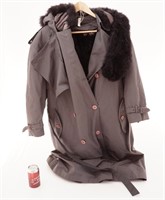 Manteau avec doublure en fourrure