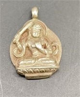 Vintage 925 Sterling Buddha Pendant
