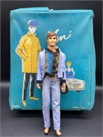 Talking Ken Doll and Vintage Case