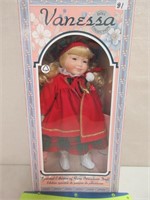 VANESSA SPECIAL EDITION PORCELAIN DOLL - NEW