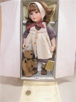 QUALITY PORCELAIN "MANDY" DOLL WITH CERTIFICATE