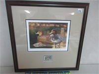 SIGNED/NUMBERED DUCK'S UNLIMITED FRAMED PRINT