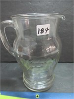 LOVELY ETCHED GLASS PITCHER