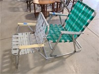 2-Lawn Chairs 1-rocker (full aluminum) 1-straight