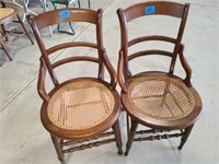 2-Cane Bottom chairs Both need cane repaired