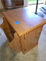 End Table/Cabinet With Magazine rack21" x 21"H
