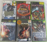 6 Original XBOX GAMES