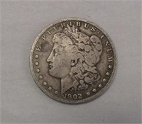 1902-O  Morgan Silver Dollar