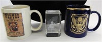2 Military Coffee Cups & Paperweight