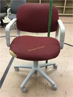 Maroon office chair