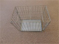 Small Metal Dog Crate With Bottom Tray