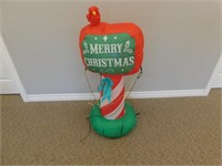 110 Volt Blow Up Merry Christmas Pole -44" Tall