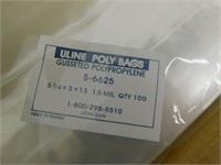 u Line Poly Bags - 5.25 x 3 x 13"
