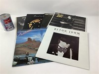 6 vinyles 33 tours/LP dont Elton John