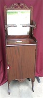 Gorgeous Antique Walnut Record Music Cabinet