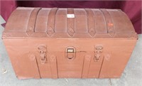 Small Antique Camel Back Trunk