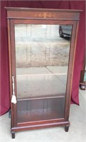 Antique Mahogany Glass Door Bookcase