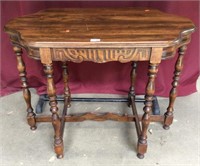 Antique 1920s Walnut Parlor Table