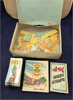 Vintage Box of S & H & Top Value Stamps & Books