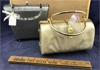 Pair of Good Usable Vintage Lucite Purses