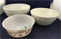 Tom/Jerry Bowl & Pr of Lg Treasure Craft Bowls