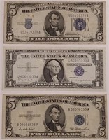 Lot Of Three Silver Certificates