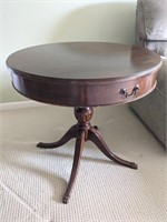 Antique Claw Foot Drum Table