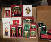 Box of Hallmark Keepsake Ornaments