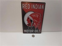 New Tin Sign Red Indian 12'' x 8"