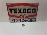 New Tin Sign Texaco Motor Oil 12'' x 8"