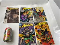 5 DC Comics "ROBIN" en anglais 1998, 1999, 2000,