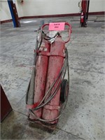 (2) Bottle Fire Extinguisher w/ Cart