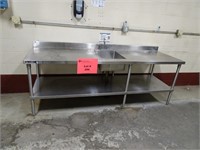 Aero Stainless Steel Table w/ Sink