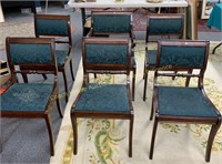(6) Dining chairs, chaises de salle à manger