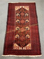 Persian rug, tapis de Perse, 38" x 80"
