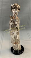 Silver wrapped oriental figurine, Figure orientale