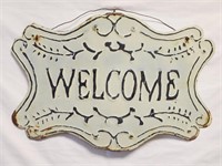 Tin Welcome Sign 18 x 13
