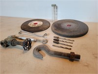 2 Grinder Wheels Vintage Alka-Seltzer Bottle Drill