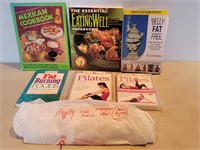 Pilates DVD + Book Fat Burning Books + Cook Books