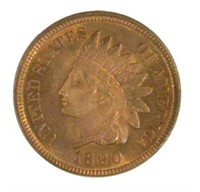 Choice RB Uncirculated 1890 Indian Cent