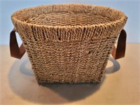 Woven Rope Organizing Basket + Handles 12 1/2inAx