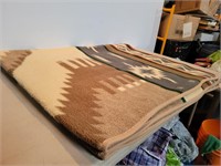 Fleece Styled Native Patterned Throw Blanket