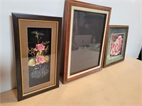 Shadow Box Flower + Frame + Rose Picture